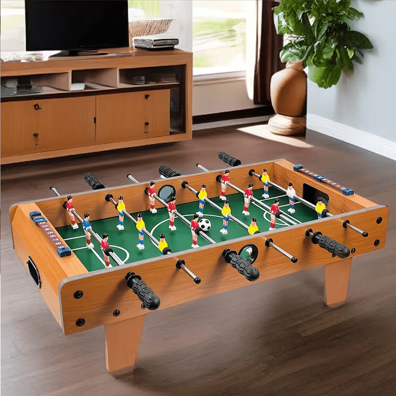 Portable Tabletop Football Soccer Game – 20-Inch Wooden Arena