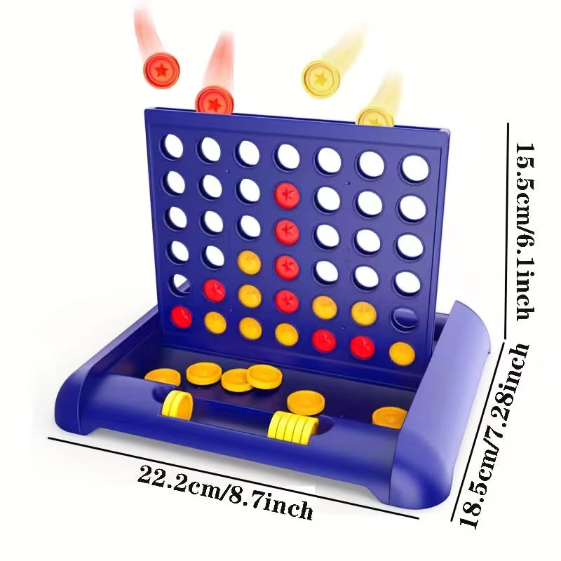 1pc Classic Four in a Row Game for Family Entertainment, Ideal Gift for Halloween/Thanksgiving/Christmas