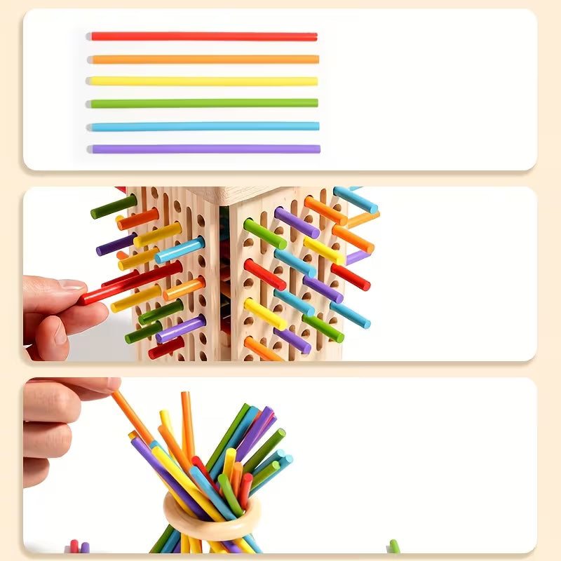 1 Set of Stick-pulling Toys, a Beneficial Toy for Parents and Children, a Multiplayer Interactive Tabletop Game