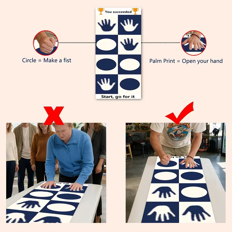 Hand-Shaped Reaction Speed Game, Suitable for Indoor and Outdoor Use