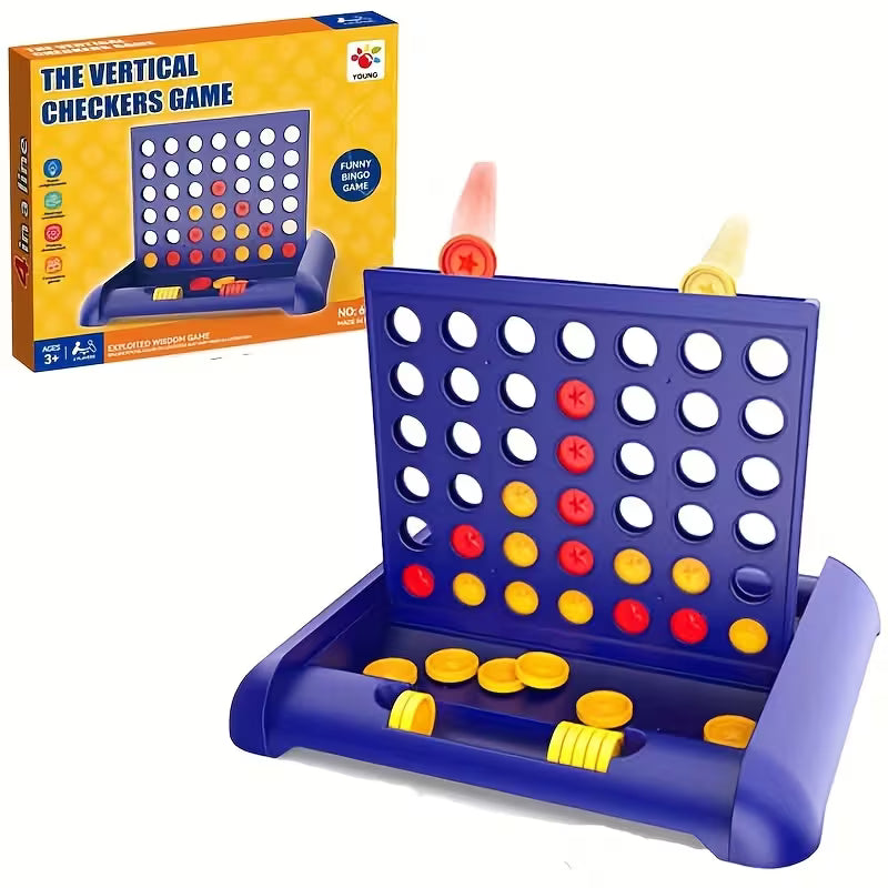 1pc Classic Four in a Row Game for Family Entertainment, Ideal Gift for Halloween/Thanksgiving/Christmas