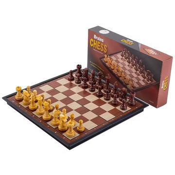 9.4 in Magnetic Chess Set Folding Portable, Travel Game for Inches Foldable Magnetic Chess Set