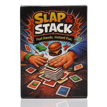 SLAP And STACK Mini Burger Card Game - Fast-Paced Slap And Stack Strategy Suitable for Family Game Nights, Tabletop Board Game