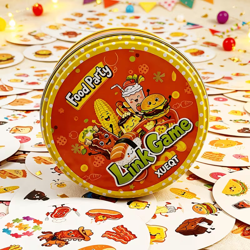 Halloween and Christmas Party Drinking Game! Food-Themed Matching Reaction Card Game with 57 Cards