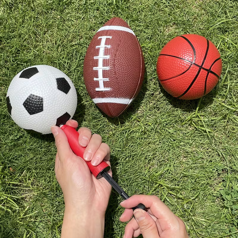 3 Kinds of Ball Toy Ball Combination Set, Small Basketball, Football, Rugby