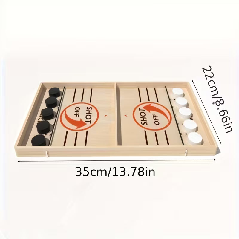 Wooden Quick Sling Hockey Board Game