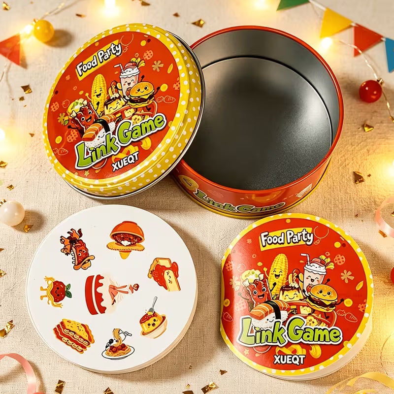 Halloween and Christmas Party Drinking Game! Food-Themed Matching Reaction Card Game with 57 Cards