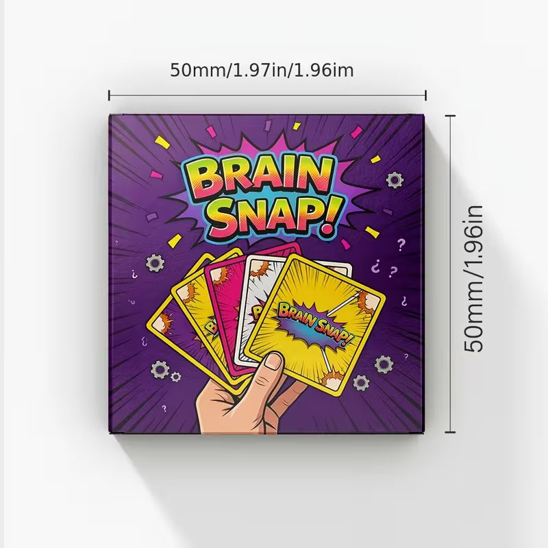Speed Brain Card Tabletop Game, Casual Party Icebreaker Word Puzzle Cards