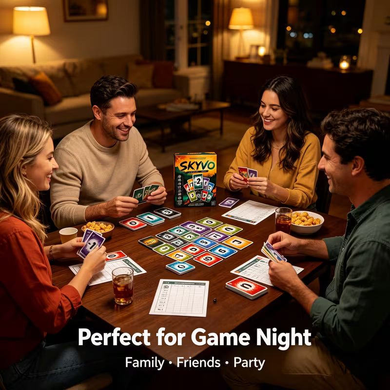 Fast Scoring and Penalty Gameplay, Swap Face-up Cards to Eliminate Cards, Interactive Tabletop Party Game