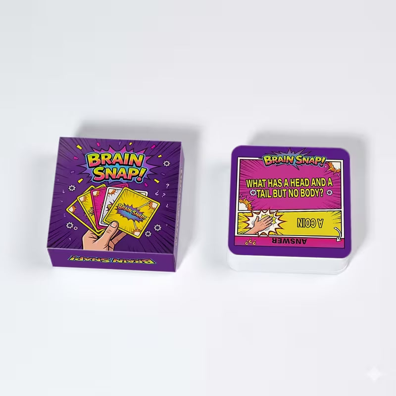 Speed Brain Card Tabletop Game, Casual Party Icebreaker Word Puzzle Cards