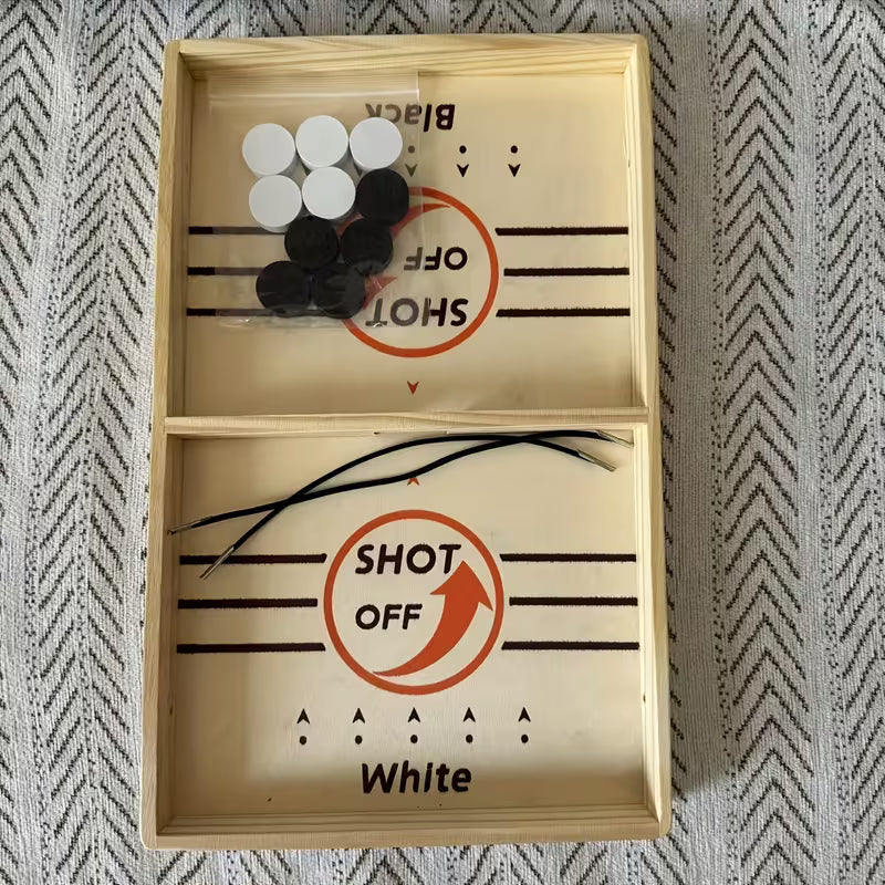 Wooden Quick Sling Hockey Board Game